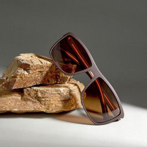 Cyxus 2024 Safety Polarized Sunglasses For Men Women Square Frame Lightweight Eyewear UV Protection P1167 Brown in Saudi Arabia