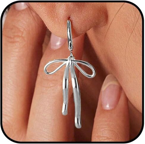 Bow Earrings for Women Cute Bow Stud Earrings Ribbon Jewelry Accessories Christmas Stocking Stuffers Trendy Gifts for Women 2026 in Saudi Arabia