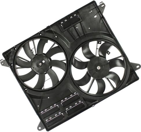 1 Piece Dual Radiator and Condenser Fan Assembly fits Ford Edge 2015 2016 2017 2018 fits Lincoln MKX 2016 2017 2018 Replacement F2GZ8C607E in Kuwait