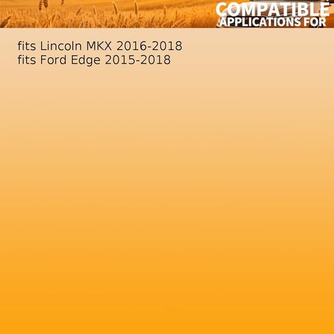 1 Piece Dual Radiator and Condenser Fan Assembly fits Ford Edge 2015 2016 2017 2018 fits Lincoln MKX 2016 2017 2018 Replacement F2GZ8C607E in Kuwait