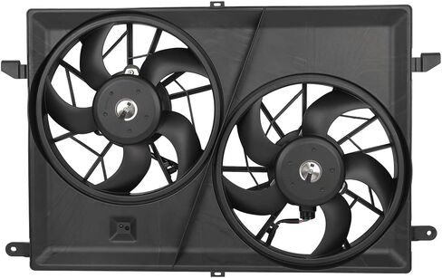 Cooling Fan Assembly Compatible with 2008-2017 for Buick for Enclave 3.6L 2007-2010 for Saturn for Outlook 3.6L, Black Radiator Fan Direct Fit Replacement for Engine Cooling Fan in Saudi Arabia