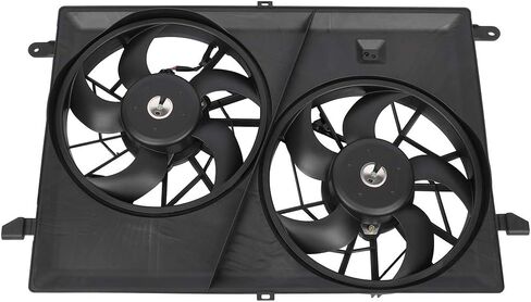Cooling Fan Assembly Compatible with 2008-2017 for Buick for Enclave 3.6L 2007-2010 for Saturn for Outlook 3.6L, Black Radiator Fan Direct Fit Replacement for Engine Cooling Fan in Saudi Arabia