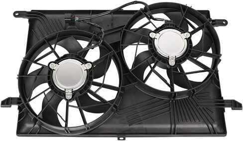 Cooling Fan Assembly Compatible with 2008-2017 for Buick for Enclave 3.6L 2007-2010 for Saturn for Outlook 3.6L, Black Radiator Fan Direct Fit Replacement for Engine Cooling Fan in Saudi Arabia
