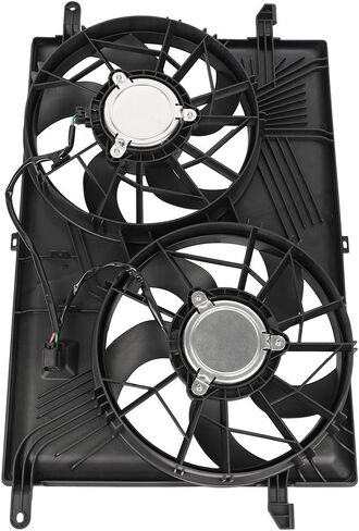 Cooling Fan Assembly Compatible with 2008-2017 for Buick for Enclave 3.6L 2007-2010 for Saturn for Outlook 3.6L, Black Radiator Fan Direct Fit Replacement for Engine Cooling Fan in Saudi Arabia