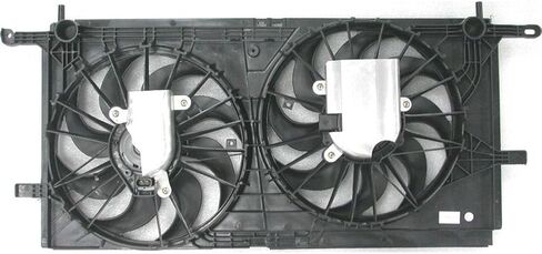 Dual Radiator and Condenser Fan Assembly for Oldsmobile Silhouette 2001 2002 2003 2004 1 Piece in Saudi Arabia