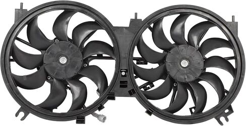 Radiator Cooling Fan Assembly Compatible with 2011-2017 for Nissan for Quest 3.5L 2009-2014 for Nissan for Murano 3.5L, Black Radiator Fan Direct Fit Replacement for Engine Cooling Fan in Saudi Arabia