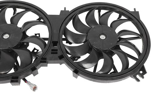Radiator Cooling Fan Assembly Compatible with 2011-2017 for Nissan for Quest 3.5L 2009-2014 for Nissan for Murano 3.5L, Black Radiator Fan Direct Fit Replacement for Engine Cooling Fan in Saudi Arabia