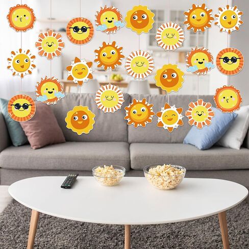 45 PCS Cute Sun Cutouts for Bulletin Board Decoration, Assorted Sun Shape Paper Cutouts Student Nameplates for Craft Spring Summer Back to School Party Classroom Office Decorations in Saudi Arabia