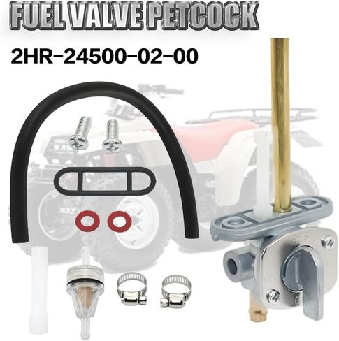 Fuel Valve Petcock 2HR-24500-02-00 Fits for Yamaha YZ125X 2020-2022 YZ250X 2016-2022 Big Bear 350 2WD 4WD 1987-1999 Kodiak 400 4WD 1993-1999 in Saudi Arabia