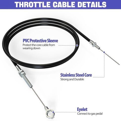 Go Kart Clutch & Throttle Cable Kit for Predator 212cc GX160 GX200 6.5HP, 3/4" Bore 12T Centrifugal Clutch with #35 Chain & 71" Throttle Cable for Go Kart Minibike in Kuwait