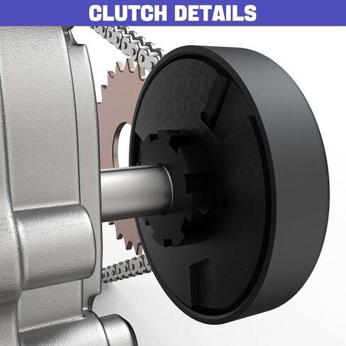 Go Kart Clutch & Throttle Cable Kit for Predator 212cc GX160 GX200 6.5HP, 3/4" Bore 12T Centrifugal Clutch with #35 Chain & 71" Throttle Cable for Go Kart Minibike in Kuwait