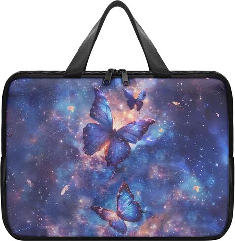 حقيبة لابتوب جلدية من COEQINE مقاومة للماء مقاس 10-17 بوصة للنساء وإكسسوارات السفر المحمولة بمقابض in Kuwait