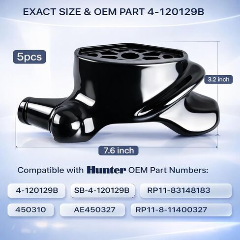 5 عبوات من رأس بطة مبدل الإطارات 4-120129B، رأس بطة لآلة الإطارات متوافق مع Hunter TCX/Corghi/MTS رأس بطة بلاستيكي أسود على شكل جناح لمغير إطارات ورشة العمل، أسود in Kuwait