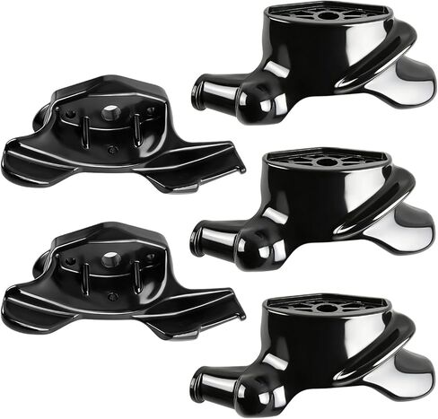 5 عبوات من رأس بطة مبدل الإطارات 4-120129B، رأس بطة لآلة الإطارات متوافق مع Hunter TCX/Corghi/MTS رأس بطة بلاستيكي أسود على شكل جناح لمغير إطارات ورشة العمل، أسود in Kuwait