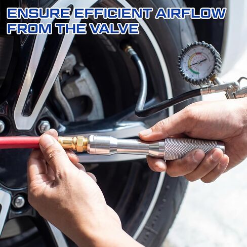 عبوتان من قفل التجويف الكبير على ظرف الهواء مع خيط أنثى 1/4 Npt، مستقيم للإطارات مع صمامات كبيرة وفائقة التجويف للشاحنات على الطرق الوعرة والمعدات الثقيلة in Kuwait