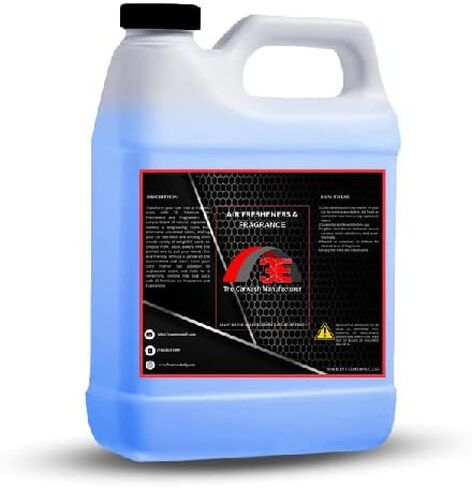 Air Freshener Baby Powder Scent and Odor Eliminator Premium Smell Fragrance Professional Car Wash & Detailer Grade Half Gallon (64 oz) USA Made in Kuwait