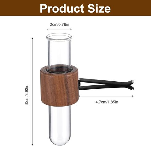 2 Pcs Round Car Propagation Vase Vent Clip Mini Car Flower Vase Clip Holder Car Vase Vent Clip Plant Holder with Glass Tube Car Interior Decor for Women in Saudi Arabia
