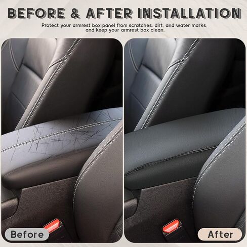 رامويل متوافق مع مسند ذراع وحدة التحكم المركزية وسادة غطاء مسند ذراع من جلد البولي يوريثان أغطية وحدة التحكم الوسطى غطاء وسادة حماية لنيسان ألتيما (2019-2025) أسود in Kuwait