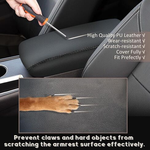 رامويل متوافق مع مسند ذراع وحدة التحكم المركزية وسادة غطاء مسند ذراع من جلد البولي يوريثان أغطية وحدة التحكم الوسطى غطاء وسادة حماية لنيسان ألتيما (2019-2025) أسود in Kuwait