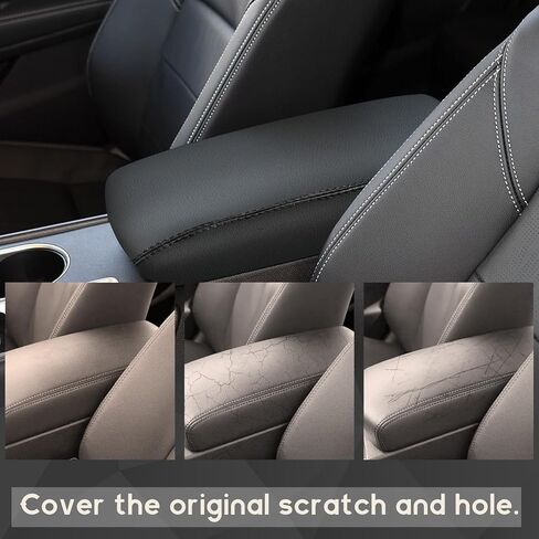 رامويل متوافق مع مسند ذراع وحدة التحكم المركزية وسادة غطاء مسند ذراع من جلد البولي يوريثان أغطية وحدة التحكم الوسطى غطاء وسادة حماية لنيسان ألتيما (2019-2025) أسود in Kuwait