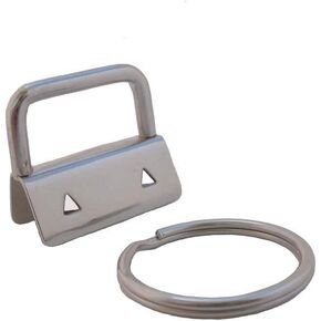 50 قطعة من أجهزة Key Fob مع مجموعات حلقات المفاتيح - 1 بوصة أو 1.25 بوصة - اختر اللون (1 بوصة، نيكل) in Kuwait