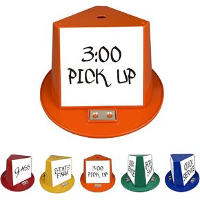 Magnetic Roof Toppers, Magnetic Car Top Hats, Set of 10 with Dry Erase Panels (Yellow) in Kuwait