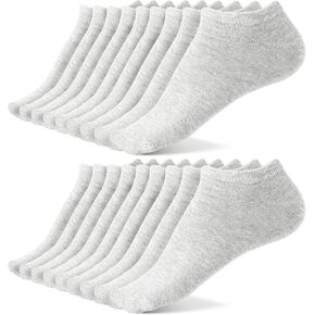 BYDOLL 9/18 Pairs Ankle Cotton Socks for Women Athletic Running Breathable Soft Socks No-Slip Grip for Sports and Casual in Kuwait