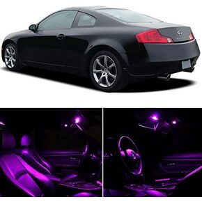 Interior LED Lights Replacement for 2003-2007 Infiniti G35 Coupe Accessories Package Kit (7 Bulbs), FUCHSIA PURPLE in Saudi Arabia