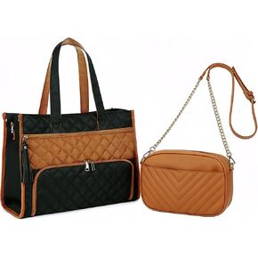 Rexmore Commuter Chic Duo: Women's Phone Crossbody Bag & 2-in-1 Insulated Laptop Lunch Tote in Kuwait