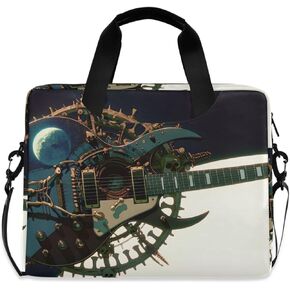 Anime Guitar Print Laptop Shoulder Bag Sleeve Case with Multi-Pockets Messenger Bag Briefcase Fits 13-16 in Laptops Tablets in Kuwait