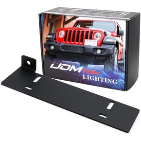 iJDMTOY لا يتطلب مثقابًا أماميًا للوحة الترخيص الأمامية، متوافق مع Jeep 2018-up Wrangler JL in Kuwait