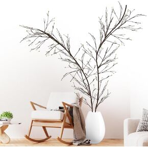 فروع شجرة اصطناعية مقاس 118 بوصة، فروع شجرة صناعية قابلة للطرق، أعواد بلاستيكية قابلة للانحناء، كرمة/سيقان لتزيين المزهريات والنباتات الخضراء بنفسك لتزيين حفلات المنزل والمكتب in Kuwait