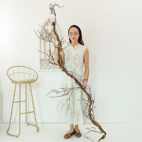 1 قطعة 79 بوصة كبيرة قابلة للانحناء قرون غزال صناعية طويلة للحرف اليدوية معلقة على الحائط من أشجار الغابة المجعدة والصفصاف الطويلة فروع الغابات شجرة جذع الخشب زينة عيد الميلاد لعيد الهالوين ديكور عيد الفصح in Kuwait