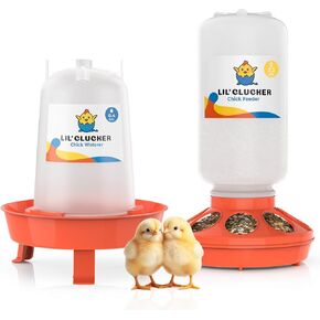 ليل كلكر جهاز تغذية الدجاج سعة 1 لتر، سقاية دجاج سعة 1.5 لتر - مجموعة تغذية وسقاية الدجاج بدون تسرب - سقاية الدجاج المعلقة، وحدة تغذية مياه دجاج متينة - مجموعة تغذية وسقاية للدجاج in Kuwait