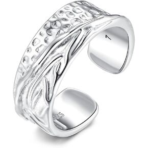 925 Sterling Silver Vintage Rings Adjustable Thumb Rings for Women in Saudi Arabia