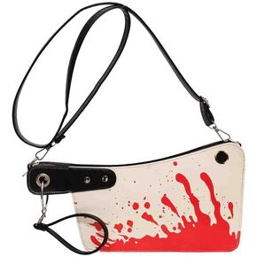 PU Leather Creative Prank Knife Shoulder Bag, Japanese Cartoon Gothic Horror Crossbody Bag, Bloody Axe Chopper Clutch Purse in Kuwait