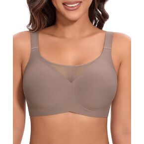 Bras for Women Wireless Seamless Mesh Push Up No Underwire Plus Size Soft Comfortable Sleep Everyday Brattlets with Extender in Kuwait