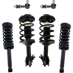 TRQ Front and Rear Suspension Kit Complete Strut & Coil Spring Assembly Sway Bar Stabilizer Link Compatible with 1996-1999 INFINITI I30 1995-1999 Nissan Maxima in Kuwait