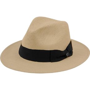 Epoch hats company Men's Summer Lightweight Panama Fedora Wide 2-3/4" Brim Hat in Kuwait