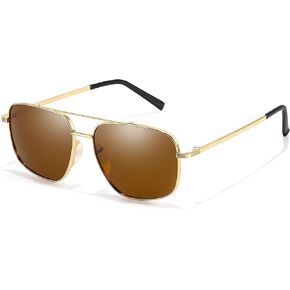 TJUTR Tangle Free Aviator Sunglasses for Women Men, Polarized UV400 Protection Sun Glasses, No-Snag Metal Frame for Outdoors in Kuwait