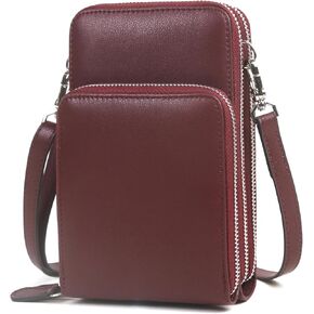 حقيبة كروس صغيرة من لؤلؤة أنجيلي مزودة بتقنية تحديد الهوية بموجات الراديو ومحفظة للهاتف المحمول ومحفظة صغيرة للسيدات مع حزام كتف in Kuwait