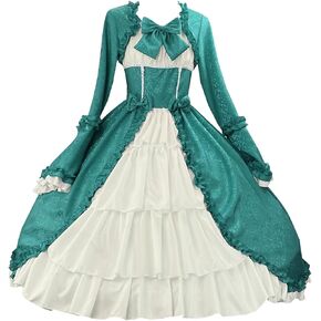 Ez-sofei Women Long Sleeves Gothic Lolita Dress Victorian Renaissance Medieval Cosplay Costume Plus Size in Saudi Arabia