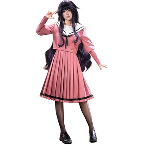 KIRA KIRA The Fragrant Flower Blooms With Dignity Cosplay Costume Doki-R Waguri Kaoruko Pink Dress Costume JK Casual Wear in Kuwait