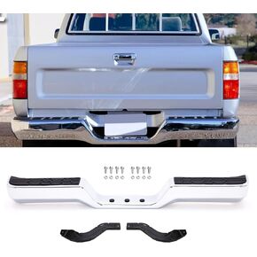 Rear Step Bumper Steel Bumper Assembly Compatible with 1989 1990 1991 1992 1993 1994 1995 Toyota Pickup Truck, Chrome in Kuwait