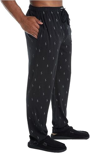 POLO RALPH LAUREN Men's Big Man Pony Player Classic Pajama Pant, PK04RX, Polo Black/Grey, 3XL in Saudi Arabia