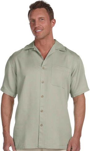 قميص Harriton M570 للرجال من Bahama Cord Camp باللون الأخضر الضبابي مقاس XX-Large in Kuwait