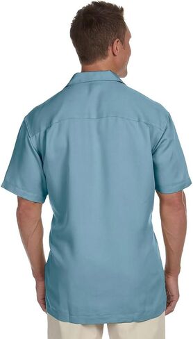 قميص Harriton M570 للرجال من Bahama Cord Camp باللون الأخضر الضبابي مقاس XX-Large in Kuwait