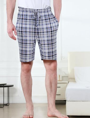 DITOK Men's Lightweight Pajama Shorts Soft Lounge Sleep Joggers Adjustable Breathable Lounge Fit for Summer in Kuwait