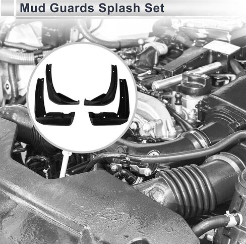 X AUTOHAUX 1set Front and Rear Mud Flaps Splash Guards Mud Guards for Acura RDX 2013-2016 W/Mount Accessories in Saudi Arabia
