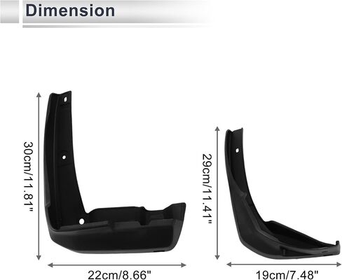 X AUTOHAUX 1set Front and Rear Mud Flaps Splash Guards Mud Guards for Acura RDX 2013-2016 W/Mount Accessories in Saudi Arabia
